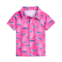 Boys Chubbies Kids The Lil Great Pink Shark Performance Polo (Toddler/Little Kid)