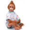 LBYLYH Reborn Baby Doll 49Cm Handmade Newborn Baby Monkey Girl Boy Doll Soft Silicone Vinyl Lifelike Reborn Doll Best Gift for Kids Xmas,Blue