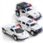 Top Race Metal Die cast Police Cars Pull Back Battery Powered with Led Headlights Police Truck and Sirens 1:32 Scale Set of 3 - Die Cast Metal Toy Cars Hot Wheels Police Car for Ki