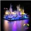 DALDED LED Lighting Kit for Lego Hogwarts Castle and Grounds, LED Light Compatible with Lego 76419 Building Block Models (Remote Control Version)