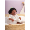 Wamdoll 49CM So Truly Sweet Happy African American Newborn Premie Girl Crafted in Silicone Vinyl Full Body Real Hand Rooted Hair Dark Brown Skin Reborn Baby Doll 19 inches Anatomic