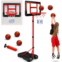 GMAOPHY Kids Basketball Hoop with Stand, Adjustable Basketball Set, Toddler Basketball Toys for Boys Age 3 4 5 6 7 8, Indoor Outdoor Backyard Sport Game Gifts