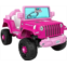 Power Wheels Barbie Jeep Wrangler Toddler Ride-On Toy with Driving Sounds, Multi-Terrain Traction, Seats 1, Ages 2+ Years, Large, Multicolor