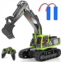 kolegend Remote Control Excavator Toy 16 Inch, 11 Channel RC Construction Vehicles Hydraulic Haulers Digger Toys Gift for 6 7 8 9 10 Years Old Kids Boys