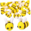 BRIGHTFUFU 24pcs Felt Bee Costume Jewelry Bee Craft Supplies DIY Bees Hair Accessories DIY Hair Clip Decors Crafts for Kids Bumble Plush Hats for Kids Hat Bee Accessory Scarf Child