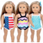 PUHIKE 18 Inch Doll Clothes Accessories - 3PCS 18 Inch Baby Doll Swimsuit Set Bikini Outfits Summer Dress Fits 18 Inch Soft Hard Body Baby Doll for Girls Christmas Birthday Gifts