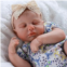 SCOM Lifelike Reborn Baby Dolls Girls - 20 Inch Realistic Sleeping Newborn Baby Doll with Weighted Cloth Body, Includes Clothes & Toys Accessories for Kids 3+