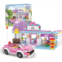 BRICK STORY Girls Friends Hair Salon Building Kit with 2 Mini People 5 Dolls Hair Creative Girls Friends Sets 358 Pieces with a Pink Convertible Car STEM Building Toys Gifts for Ki