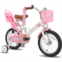 JOYSTAR Little Daisy Kids Bike for Girls Ages 2-12 Years, 12 14 16 20 Inch Princess Girls Bicycle with Doll Bike Seat, Training Wheels, Basket and Streamers, Kids Cycle Bikes, Mult