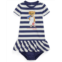 Polo Ralph Lauren Kids Striped Polo Bear Cotton Dress & Bloomer (Infant)