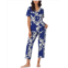 Womens Bedhead PJs Short Sleeve Cropped PJ Set (Cotton Spandex)