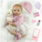 ZIYIUI Reborn Baby Dolls 22/55cm Sleeping Girl Vinyl Soft Silicone Realistic Handmade Newborn Reborn Babies Boy and Girl Toys Toddler Magnet Pacifier Xmas Gifts