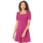 Donna Morgan Square Neck Scuba Crepe Mini Dress