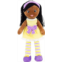 PLUSHIBLE BRIDGING MILES WITH SMILES Plushible Plush Baby Doll - 18 Inch African American Rag Dolls for Girls, Infants, Toddlers, & Babies - Babys My First Soft Fabric Body Girl Dolls - Black Yarn Hai