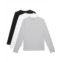 Mens PACT Cool Stretch Long Sleeve Crew Undershirt 3-Pack