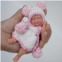 Mire & Mire Reborn Baby Dolls, 4.5 inch Miniature Sleeping Full Silicone Mini Baby Dolls with Feeding Accessory Lifelike Baby Doll Soft Realistic Baby Doll for Christmas New Year G