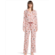 Womens Karen Neuburger Novelty Print Long Sleeve Girlfriend Pajama Set