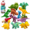 Hely Cancy No Hole Baby Dinosaur Bath Toys for Toddler, 12 PCS Mold Free Kids Bathtub Pool Toys