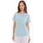 Eileen Fisher Organic Linen Jersey Crew Neck Short Sleeve Tee
