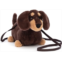 Jellycat Otto Sausage Dog Plush Bag 8.5 inches - Crossbody and Shoulder Purse - Fun and Unique Handbag