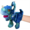 UrSIM Plush Stuffed Dinosaur Hand?Puppets for Kids Toddlers, T-rex Animals Puppets with Movable Mouth, Dino Gift Toys for Preschool Storytelling Role Play Puppets Theater (Blue)(DHP 3)