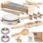 LOOIKOOS Toddler Musical Instruments, Eco Friendly Musical Set for Kids Preschool Educational, Natural Wooden Percussion Instruments Musical Toys for Boys and Girls with Storage Ba