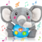 Aitbay Plush Elephant Music Baby Toys 0 3 6 9 12 Months, Cute Stuffed Aminal Light Up Baby Toys Newborn Baby Musical Toys for Infant Babies Boys & Girls Toddlers 0 to 36 Months (Gr
