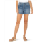 Womens Liverpool Los Angeles Christine High Rise A-line Short With Exposed Button & Fray Hem