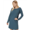 Womens Lilla P Seamed Boatneck Dress