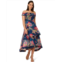 Womens Adrianna Papell Floral Organza High Low Dress