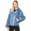 Love Token Ava Faux Fur Moto with Faux Suede Trim