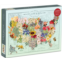 Galison Wendy Gold USA State Flowers Puzzle, 1000 Pieces, 20” x 27” - Jigsaw Puzzle Featuring a Colorful Illustration - Thick Sturdy Pieces, Challenging Family Activity, Great Gift