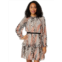 Womens Donna Morgan Long Sleeve Mini Dress
