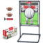 GoSports Red Zone Challenge Football Toss Game for Kids - Football Throwing Target with 2 Inflatable Footballs