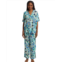Womens N by Natori Fusion Fans Challis Short Sleeve Pajama