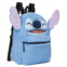 BIOWORLD Kids Disney Stitch Plush Character & Tropical Print 165 Flip Pak Reversible Backpack (Little Kid/Big Kid)