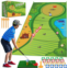 Bigdream Toddler Golf Club Set with Chipping Golf Game Mat，Indoor Outdoor Backyard Stick Chip Play Equipment Games Gift Toys for 6 7 8 9 10 11 12 Year Old Boys Girls Kids Adult，Bir