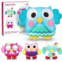 INNOCHEER Sewing Kit for Kids, 4 Pcs Owl DIY Crafting and Sewing Set, Learn to Sew Craft Kit Beginner Sewing Kit for Children Ages 6-12