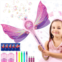 Dolanus Bubble Wands for Kids Girls - Bubble Machine with 7 Bubble Solutions & 3 AA Batteries, LED Light & Music, Outdoor Party Birthday Toddler Girl Toys, Gift for 3 4 5 6 7 8 Yea