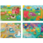 Chuckle & Roar - 4 Pack Tray Puzzles - Farm, Dinosaurs, Jungle, and Zoo - Larger Pieces Designed for Preschool Hands - 36 & 48 PC Tray Puzzles