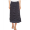 Womens XCVI Stretch Poplin Double Shirred Panel Skirt