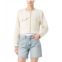 Womens Blank NYC Woven Bomber Jacket With Gold Buttons