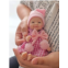 Giisgifts 7 Inch Mini Silicone Baby, Reborn Baby Dolls Silicone Full Body Realistic Newborn Baby Doll Real Life Miniature Baby Doll (Girls)