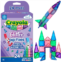 CreateOn Crayola Mini Magnetic PIP-Tiles, Building Set for Kids, Magnetic Building Toys for Kids, STEM Travel Toys for Boys and Girls Ages 3+, 24-Piece Set (Glitter)