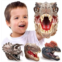 Geyiie Dinosaur Hand Puppets Toys for Boys, Play Dinosaur Toys Set for Kids Age 3-5 T-Rex Triceratops Puppet, Soft Dino Toys for Toddler Party Favor, 3 Pack