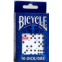 Bicycle Dice Set, Six Sided Dice, D6 Dice, Playing Dice, Standard Game Dice, 10 Count, White, 16 mm