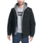 Mens Levis Two-Pocket Hoodie with Zip Out Jersey Bib/Hood and Sherpa Lining