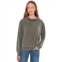 Mod-o-doc Long Sleeve Draped Turtleneck Sweatshirt