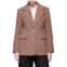 Avec Les Filles Tweed Textured Blazer