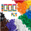 Barcaloo 1000 Piece Building Bricks Play Set, 10 Classic Colors Bulk Building Blocks, Compatible with Lego Sets, Generic Brick Building Parts, Compatible with Legos, for Boys and G